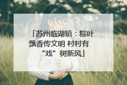 苏州临湖镇：粽叶飘香传文明 村村有“戏”树新风