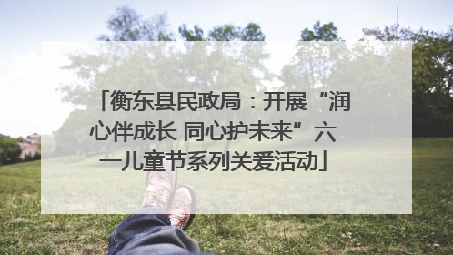 衡东县民政局：开展“润心伴成长 同心护未来”六一儿童节系列关爱活动