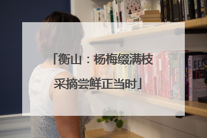 衡山：杨梅缀满枝 采摘尝鲜正当时