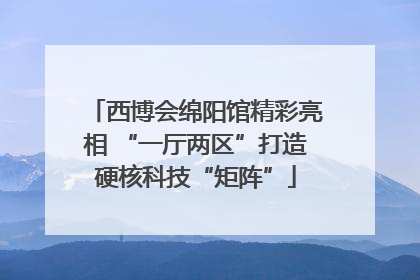 西博会绵阳馆精彩亮相 “一厅两区”打造硬核科技“矩阵”