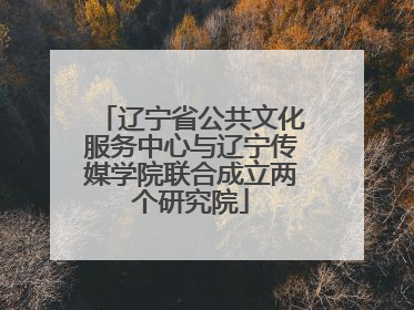 辽宁省公共文化服务中心与辽宁传媒学院联合成立两个研究院