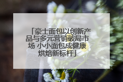 豪士面包以创新产品与多元营销破局市场 小小面包成健康烘焙新标杆