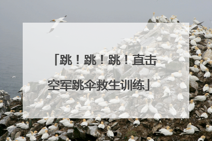跳！跳！跳！直击空军跳伞救生训练