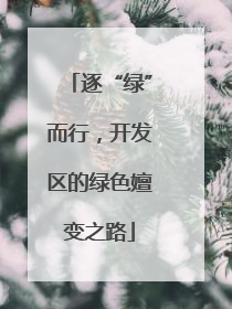 逐“绿”而行，开发区的绿色嬗变之路