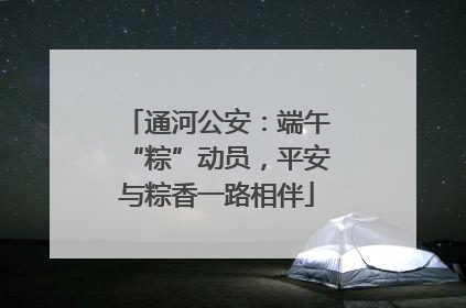 通河公安：端午“粽”动员，平安与粽香一路相伴