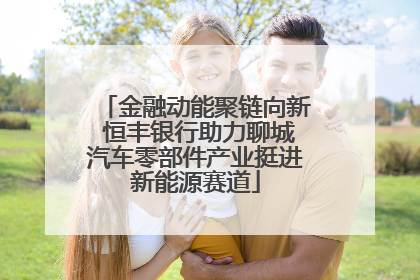 金融动能聚链向新 恒丰银行助力聊城汽车零部件产业挺进新能源赛道
