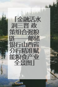 金融活水润三晋 政策组合强粮链——邮储银行山西省分行精准赋能粮食产业全景图