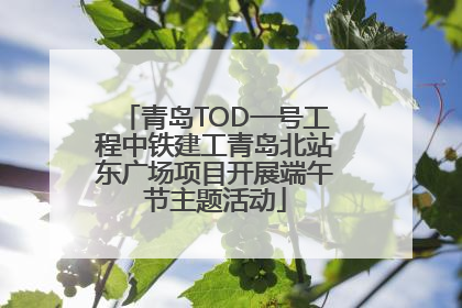 青岛TOD一号工程中铁建工青岛北站东广场项目开展端午节主题活动
