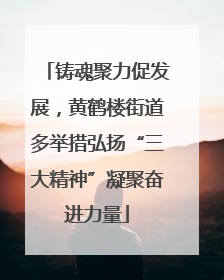 铸魂聚力促发展，黄鹤楼街道多举措弘扬“三大精神”凝聚奋进力量