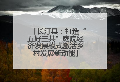 长汀县：打造“五好三共”庭院经济发展模式激活乡村发展新动能