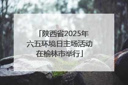 陕西省2025年六五环境日主场活动在榆林市举行