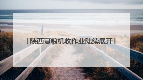 陕西夏粮机收作业陆续展开