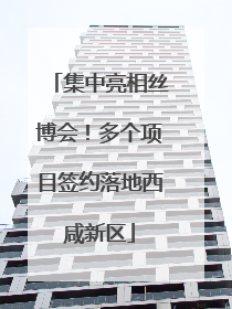 集中亮相丝博会！多个项目签约落地西咸新区