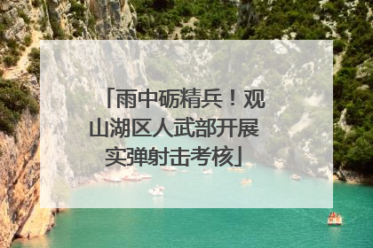 雨中砺精兵！观山湖区人武部开展实弹射击考核