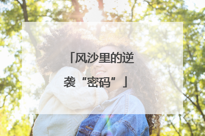 风沙里的逆袭“密码”