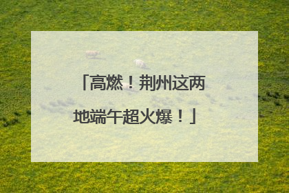 高燃！荆州这两地端午超火爆！