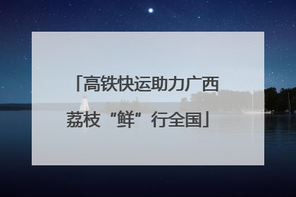 高铁快运助力广西荔枝“鲜”行全国