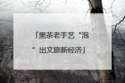 黑茶老手艺“泡”出文旅新经济