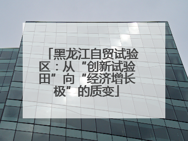 黑龙江自贸试验区：从“创新试验田”向“经济增长极”的质变