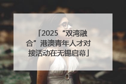 2025“双湾融合”港澳青年人才对接活动在无锡启幕