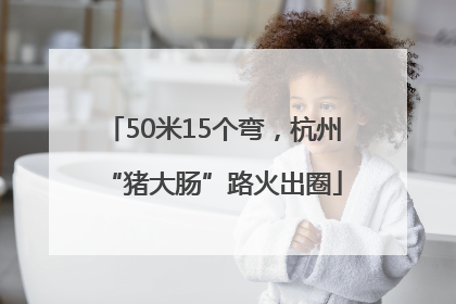50米15个弯，杭州“猪大肠”路火出圈