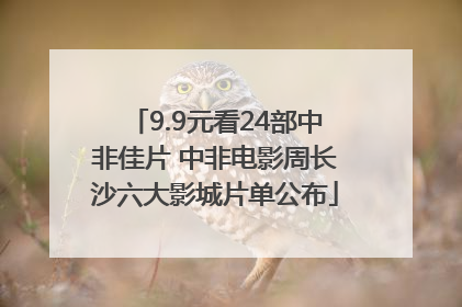 9.9元看24部中非佳片 中非电影周长沙六大影城片单公布