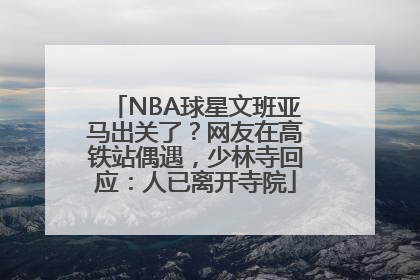NBA球星文班亚马出关了？网友在高铁站偶遇，少林寺回应：人已离开寺院